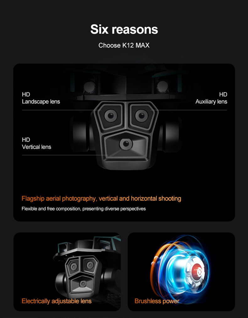 K12 Max UAV Brushless Motor Obstacle Avoidance Optical Flow RC (7)